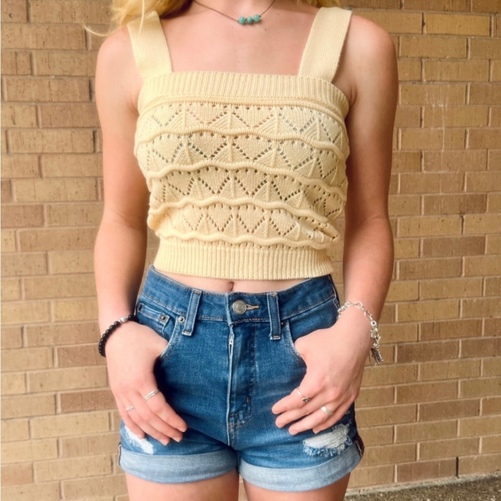 Lemon Knit Top